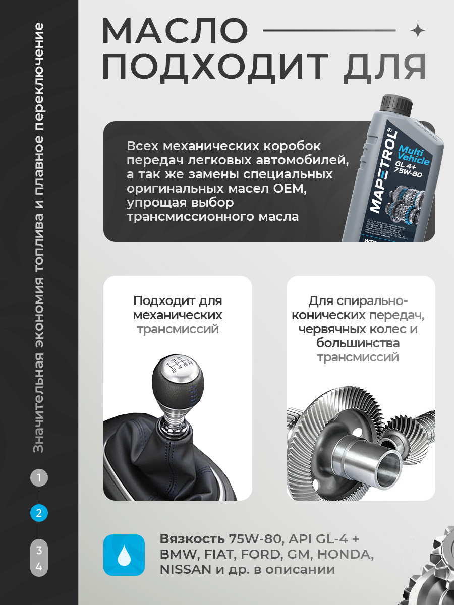 MAPETROL Multi Vehicle GL 4+ 75W-80