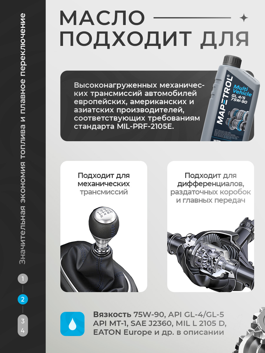 MAPETROL Multi Vehicle GL 4/5 75W-90